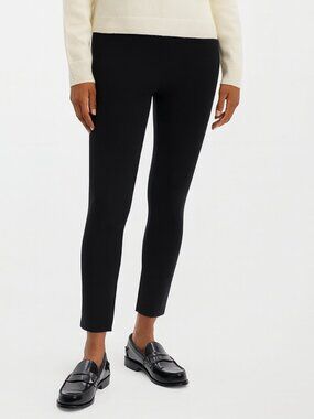 Theory Adbelle Modern Pants Women’s Size 2 Black Slim Ankle Stretch Office